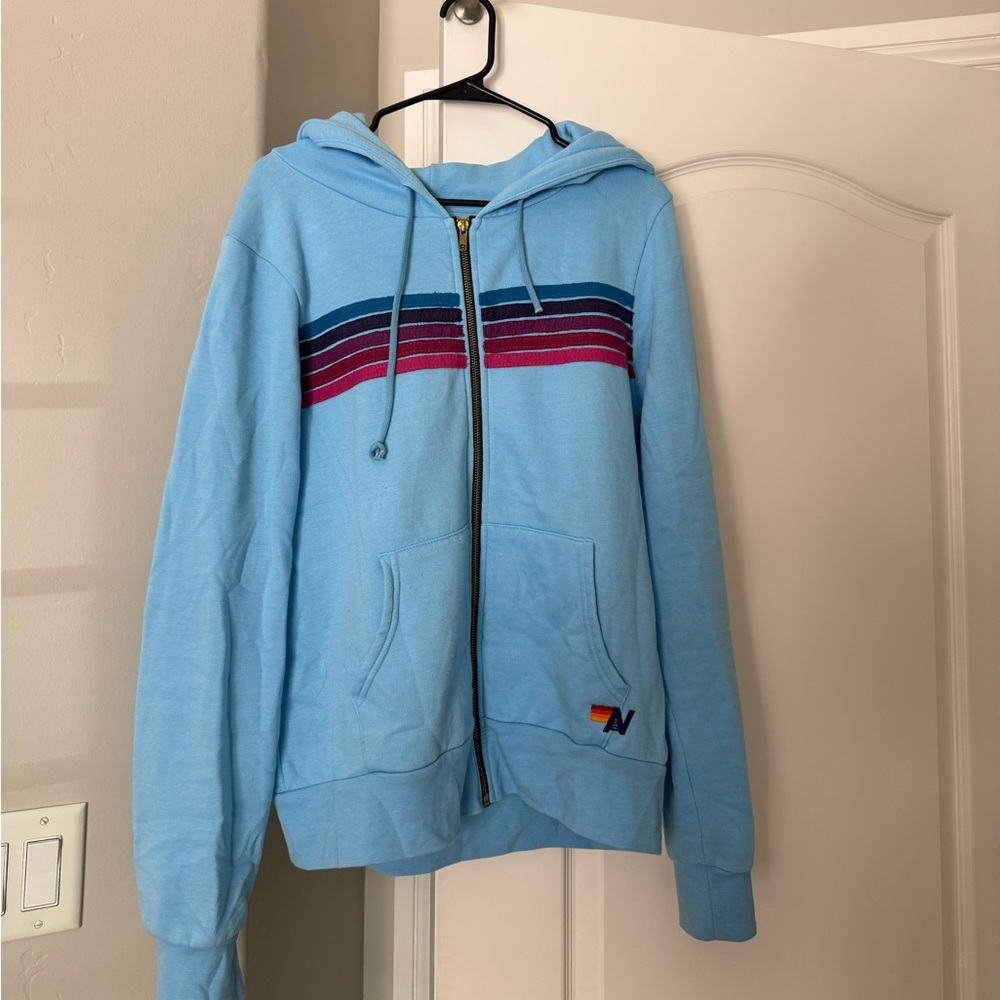 Aviator Nation Blue 5 Stripe Hoodie